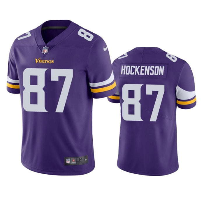 Men's Minnesota Vikings TJ Hockenson Vapor Jersey - Purple