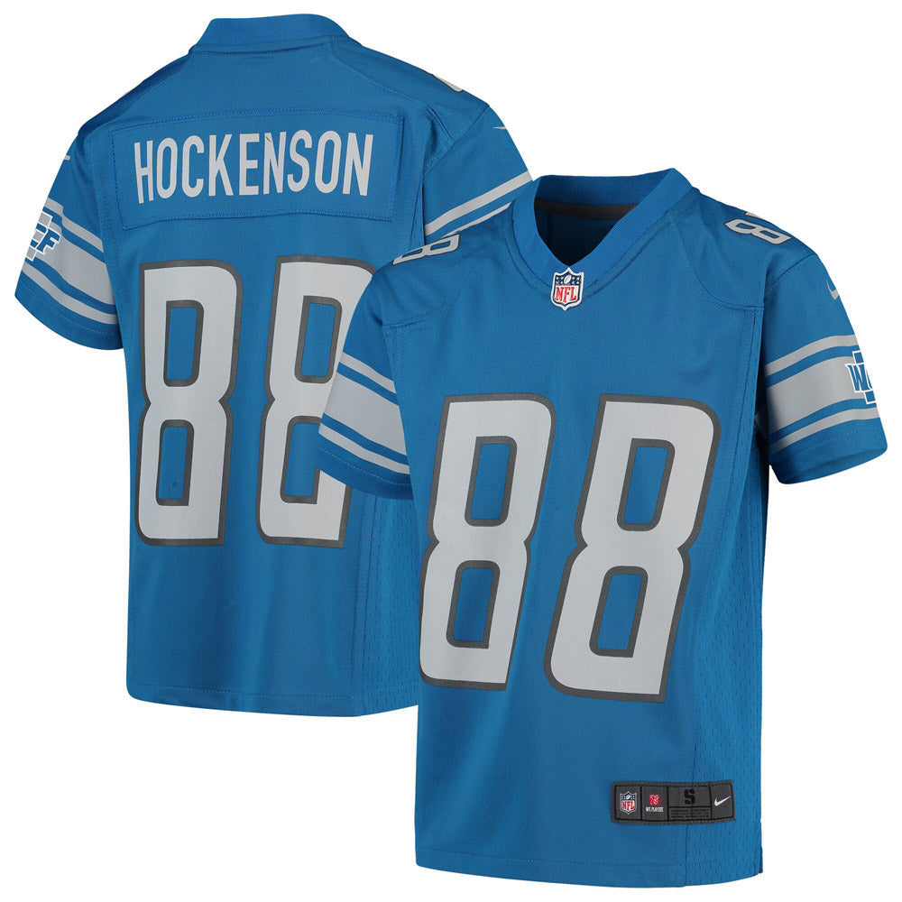 Youth Detroit Lions T.J. Hockenson Game Jersey Blue